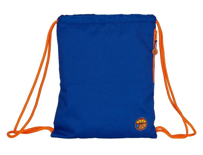 Safta Saco Deportivo Valencia Basket Club Azul y Naranja 35x45cm