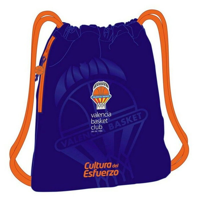 Safta Saco Deportivo Valencia Basket Club Azul y Naranja 35x45cm
