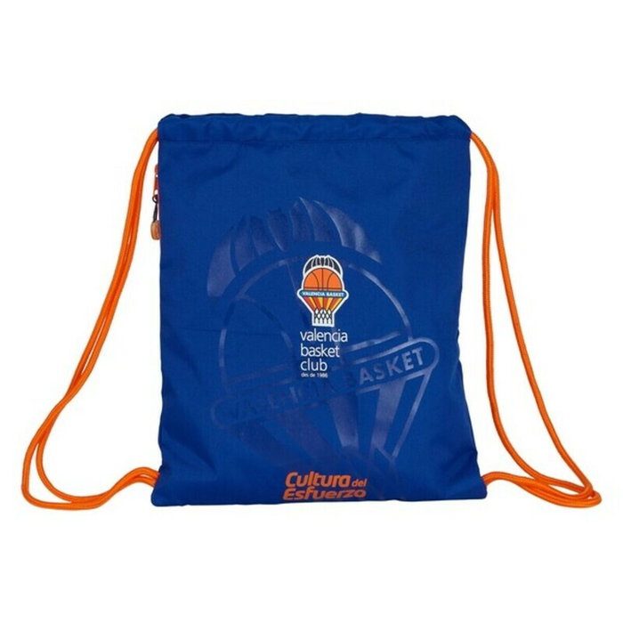 Safta Saco Deportivo Valencia Basket Club Azul y Naranja 35x45cm