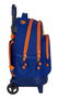 Mochila Escolar con Ruedas Compact Valencia Basket M918 Azul Naranja (33 x 45 x 22 cm)