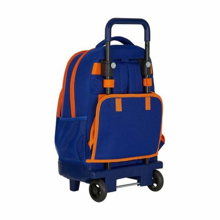 Safta Mochila Grande con Ruedas Compactas Extraíbles Valencia Basket Club Azul y Naranja