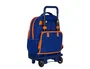 Safta Mochila Grande con Ruedas Compactas Extraíbles Valencia Basket Club Azul y Naranja