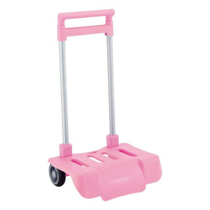 Safta Carro Escolar Plegable Rosa Claro