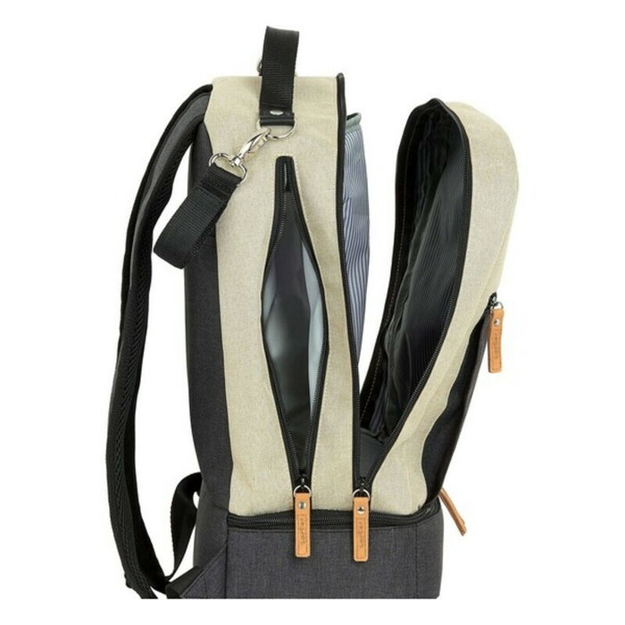 Safta Mochila Baby Accessories Beige y Gris Oscuro