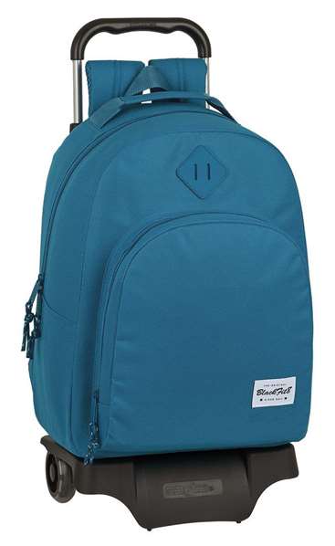 Safta Mochila 305+Carro 905 Blackfit8 Egeo para Niños de 3 a 13 Años