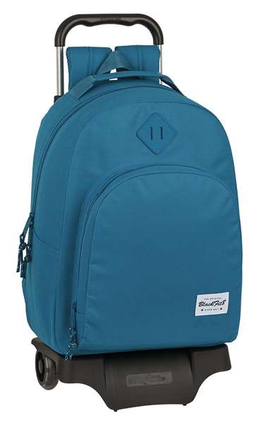 Safta Mochila 305+Carro 905 Blackfit8 Egeo para Niños de 3 a 13 Años