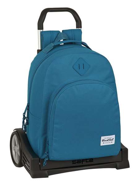 Blackfit8 Mochila Carro Evolution Egeo para Niños de 3 a 13 Años Negro