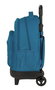 Blackfit8 Egeo Mochila Grande con Ruedas Compacta Extensible y Organizada Color Azul 33x45x22cm