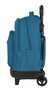 Blackfit8 Egeo Mochila Grande con Ruedas Compacta Extensible y Organizada Color Azul 33x45x22cm