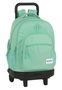 Blackfit8 Mochila Grande con Ruedas Compact Ext. Turquesa