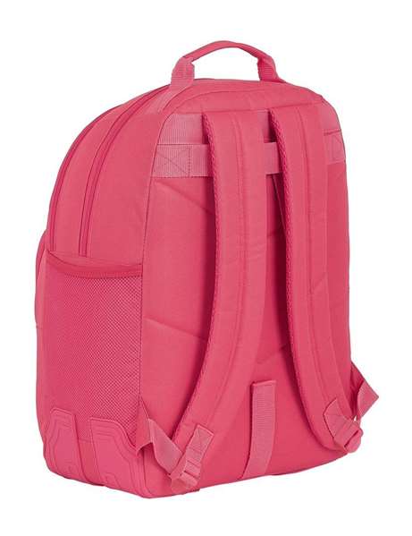 Blackfit8 Mochila Doble Adaptable a Carro Fresa Niña Rosa 600D Polyester Edad 3 Años