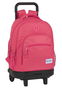 Safta Mochila Grande con Ruedas Compact Ext Blackfit8 Fresa Color Rosa para Niños 3 Años