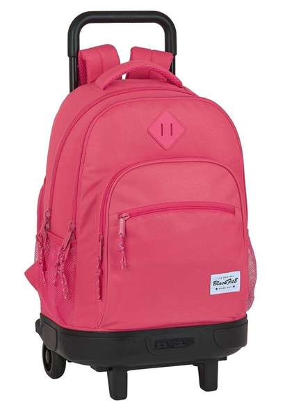 Safta Mochila Grande con Ruedas Compact Ext Blackfit8 Fresa Color Rosa para Niños 3 Años