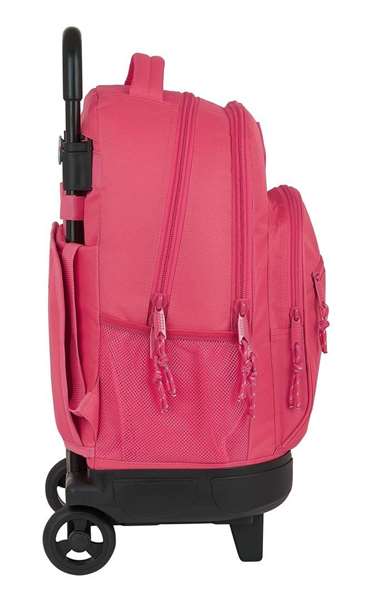 Safta Mochila Grande con Ruedas Compact Ext Blackfit8 Fresa Color Rosa para Niños 3 Años