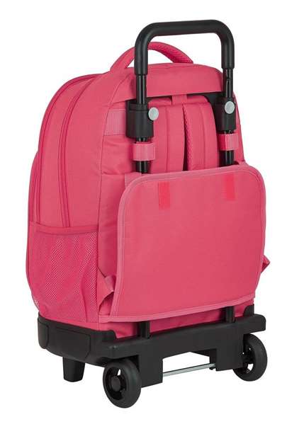 Safta Mochila Grande con Ruedas Compact Ext Blackfit8 Fresa Color Rosa para Niños 3 Años