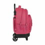 Safta Mochila Grande con Ruedas Compactas Extraíbles Blackfit8 Fresa Rosa