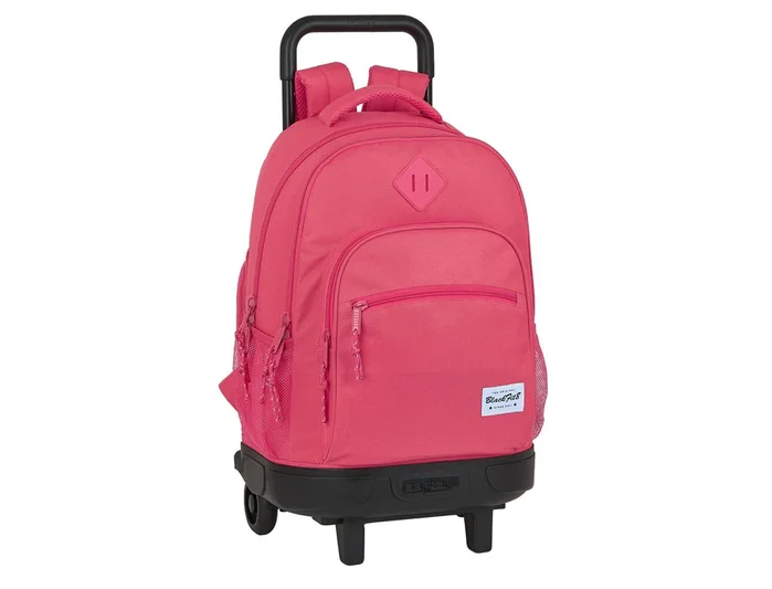 Safta Mochila Grande con Ruedas Compactas Extraíbles Blackfit8 Fresa Rosa