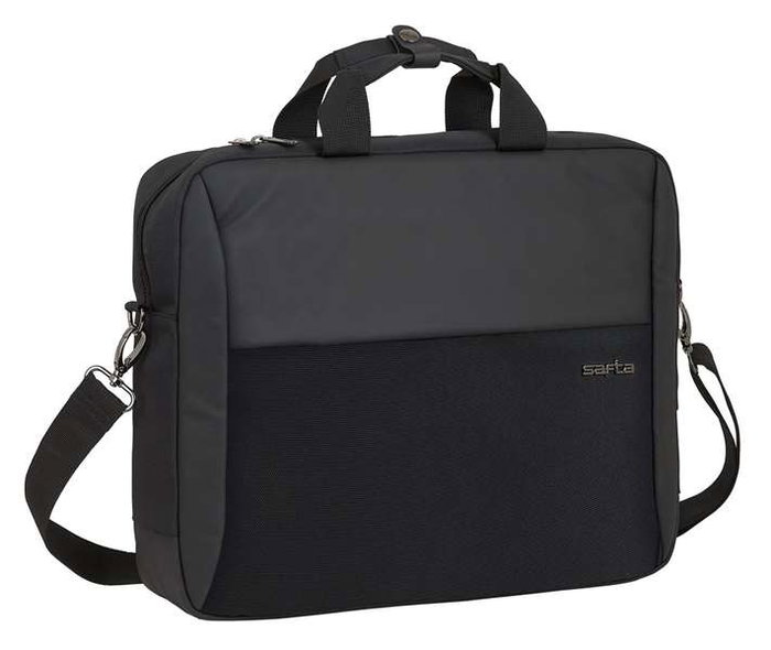 Safta Maletín para Portátil 15,6" Business 41x90x33cm Negro Nylon Gucci 900D + Piel PVC