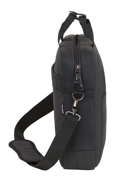 Safta Maletín para Portátil 15,6" Business 41x90x33cm Negro Nylon Gucci 900D + Piel PVC