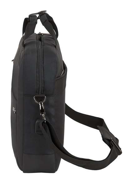 Safta Maletín para Portátil 15,6" Business 41x90x33cm Negro Nylon Gucci 900D + Piel PVC