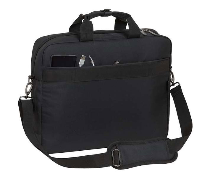 Safta Maletín para Portátil 15,6" Business 41x90x33cm Negro Nylon Gucci 900D + Piel PVC