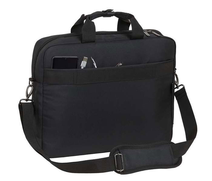 Safta Maletín para Portátil 15,6" Business 41x90x33cm Negro Nylon Gucci 900D + Piel PVC