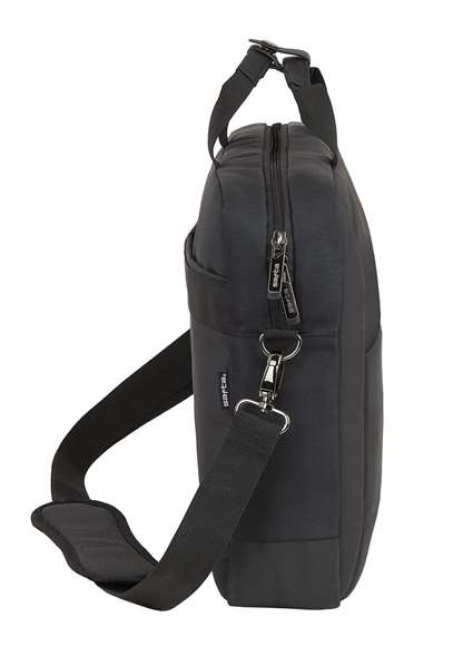 Safta Maletín para Portátil 15,6" Business 41x90x33cm Negro Nylon Gucci 900D + Piel PVC