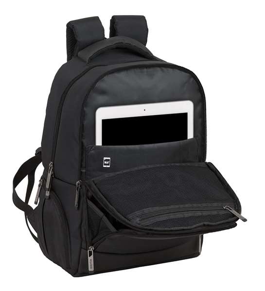 Safta Mochila para portátil 14,1" Business Negra Material Nylon/PVC Leather