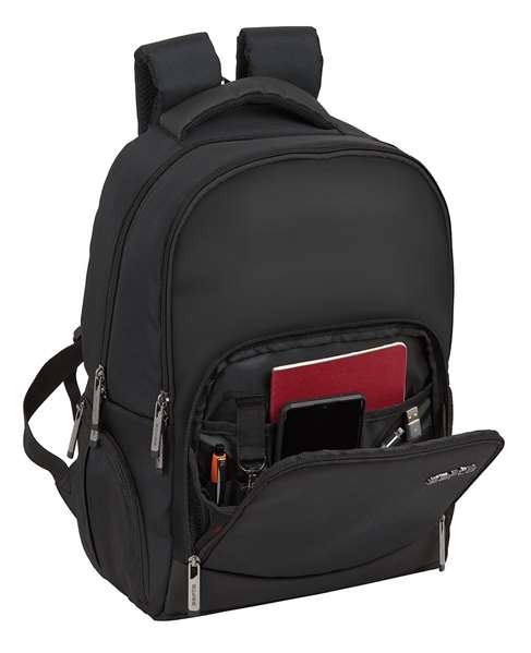Safta Mochila para portátil 14,1" Business Negra Material Nylon/PVC Leather