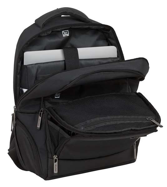 Safta Mochila para portátil 14,1" Business Negra Material Nylon/PVC Leather