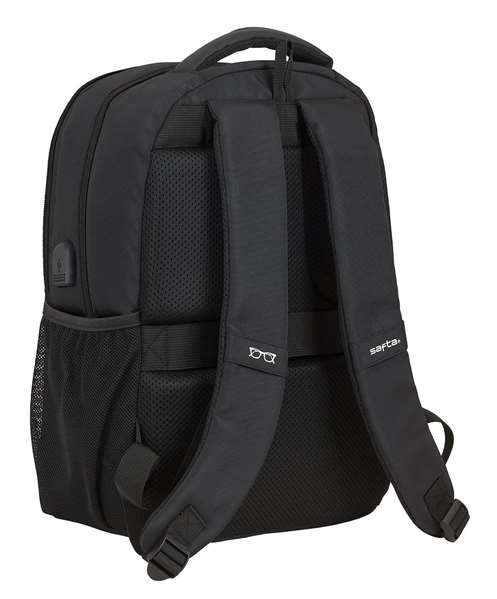 Safta Mochila para portátil 14,1" Business Negra Material Nylon/PVC Leather