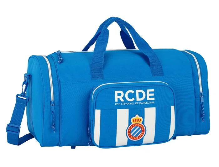 Safta Bolsa Deporte R.C.D. Espanyol Blanco y Azul 55x26x27 cm Safta Bolsa Deporte R.C.D. Espanyol Blanco y Azul 55x26x27 cm