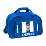 Safta Bolsa Deporte Deportivo De La Coruña Blanco y Azul 40x24x23 cm