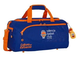 Safta Bolsa Deporte Valencia Basket Club Azul y Naranja 50x25x25cm