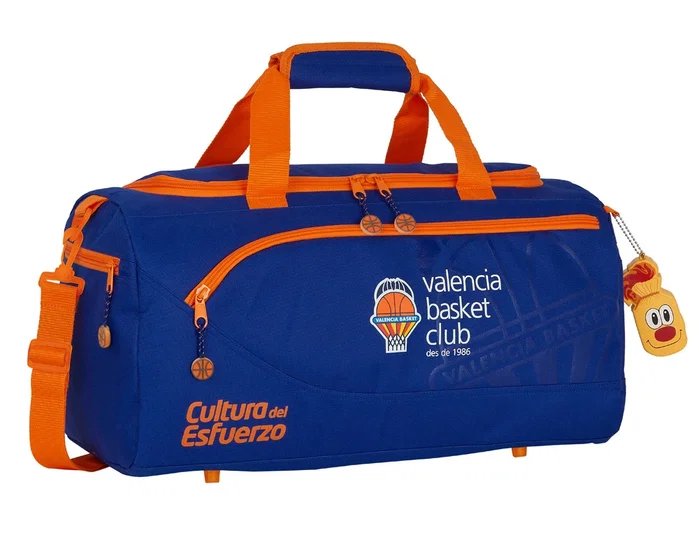 Safta Bolsa Deporte Valencia Basket Club Azul y Naranja 50x25x25cm Safta Bolsa Deporte Valencia Basket Club Azul y Naranja 50x25x25cm