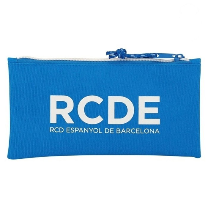 Safta Portatodo R.C.D. Español con Dos Cremalleras Blanco y Azul