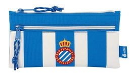 Safta Portatodo R.C.D. Español con Dos Cremalleras Blanco y Azul