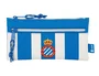 Safta Portatodo R.C.D. Español con Dos Cremalleras Blanco y Azul