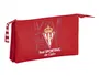 Bolso Escolar Safta Portatodo Sporting De Gijon Triple 220x120X30 mm