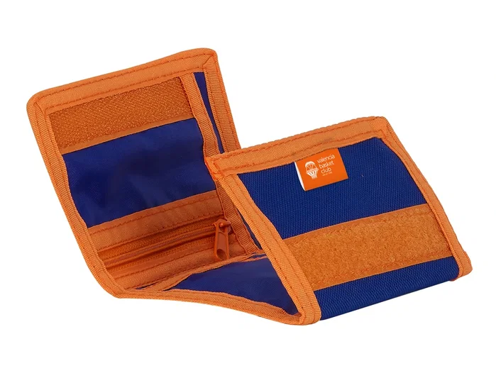 Safta Billetera Valencia Basket Club Azul y Naranja