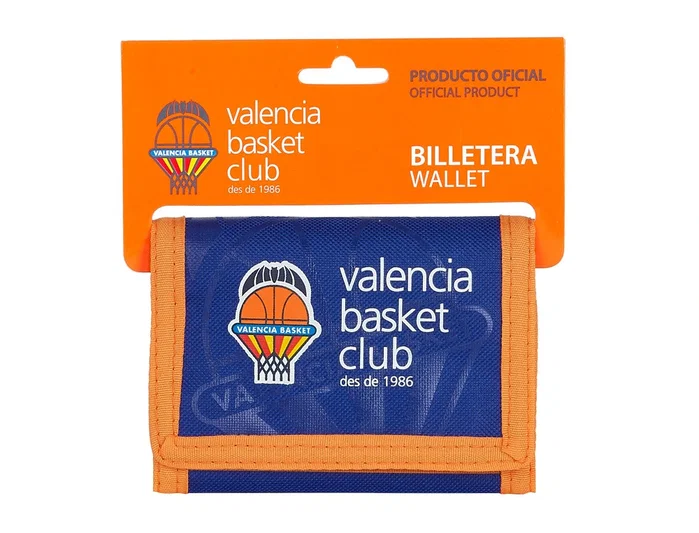 Safta Billetera Valencia Basket Club Azul y Naranja
