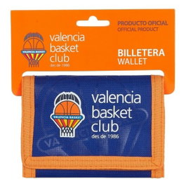 Safta Billetera Valencia Basket Club Azul y Naranja
