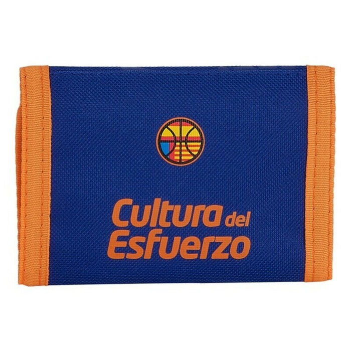 Safta Billetera Valencia Basket Club Azul y Naranja