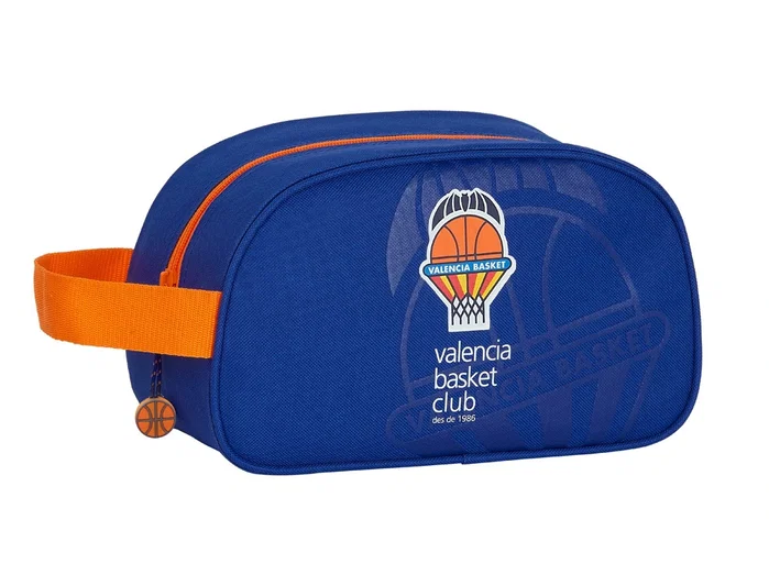Safta Neceser Valencia Basket Club Adaptable a Carro Azul y Naranja