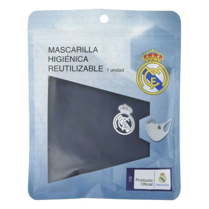 Mascarilla Higiénica de Tela Reutilizable Real Madrid C.F. Azul