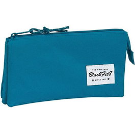 Safta Portatodo Triple Blackfit8 Egeo, Neceser Escolar con 3 Compartimentos, 220x30x120 mm