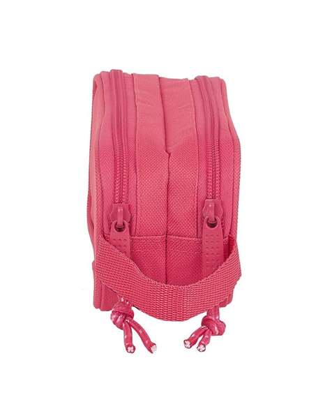 Safta blackfit8 Portatodo Doble Fresa Rosa 600D Polyester