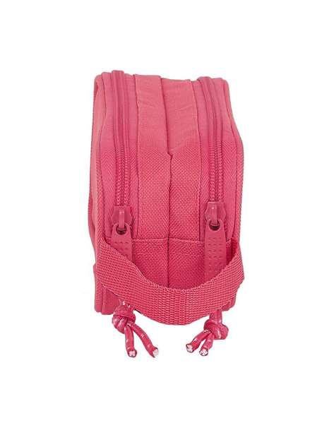 Safta blackfit8 Portatodo Doble Fresa Rosa 600D Polyester