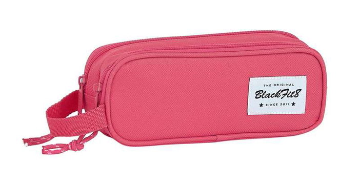 Safta blackfit8 Portatodo Doble Fresa Rosa 600D Polyester