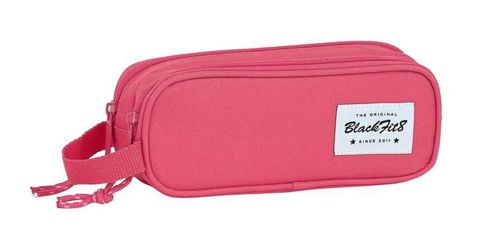 Safta blackfit8 Portatodo Doble Fresa Rosa 600D Polyester